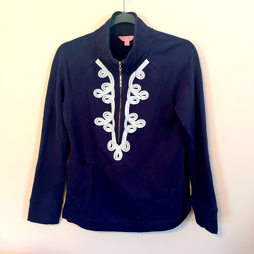 Lilly Pulitzer quarter zip pullover sweatshirt XS